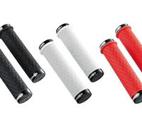 POIGNÉES SILICONE SRAM AVEC VIS DOUBLE SERRAGE NOIRES - 00.7918.026.001 -