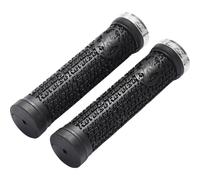Poignées Stamp Single Lock-On 30mm x 135mm Noir/Argent 933000322 REVERSE Vélo M