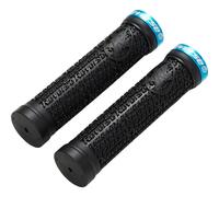 Poignées Stamp Single Lock-On 30mm x 135mm Noir/Bleu 933000321 REVERSE Vélo M