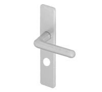 Poignées sur plaques à cylindre rond 22,5 mm - argent - Golf VACHETTE