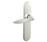 Poignées sur plaques bec-de-cane - alu chromé velours - Twist VACHETTE