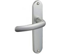 Poignées sur plaques bec-de-cane - aluminium argent - Budget VACHETTE