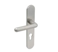 Poignées sur plaques bec-de-cane - aluminium argent - Golf 2 VACHETTE