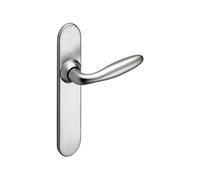 Vachette Poignée sur plaque Opéra – Bec de cane chromé velours 051207