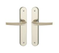 Poignées sur plaques bec-de-cane - EA 195 mm - champagne - San Diego HOPPE