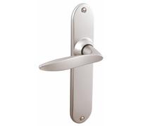Poignées sur plaques clé I - aluminium chromé velours - Twist VACHETTE