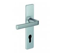 Poignées sur plaques clé I - entraxe 165 mm - argent - Kaza VACHETTE