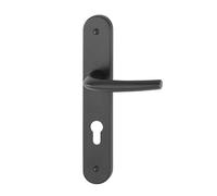 Poignées sur plaques clé I - entraxe 195 mm - noir mat - San Diego HOPPE