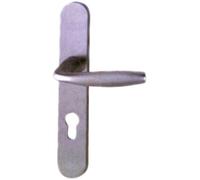 Hoppe – Ensemble sur plaque New York EA70 grand modèle clé L alu aspect inox 3279449