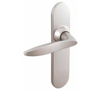 Poignées sur plaques clé L - aluminium chromé velours - EA 165 - Twist VACHETTE