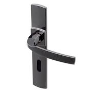 Poignées sur plaques clé L - aluminium diamant noir - Artis VACHETTE