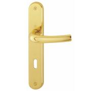 Poignées sur plaques clé L - laiton poli - Tokyo HOPPE