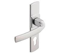 Poignées sur plaques condamnation à voyant - alu diamant noir - Artis VACHETTE