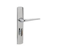 Poignées sur plaques condamnation à voyant - zamak chromé - Riv Bloc VACHETTE