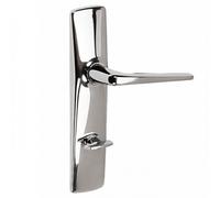 Poignées sur plaques condamnation à voyant - zamak chromé - Riv Junior VACHETTE