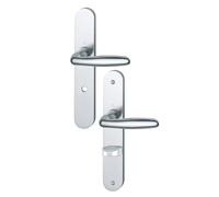 Poignées sur plaques condamnation - aluminiun argent - Verona HOPPE