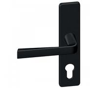 Poignées sur plaques condamnation - entraxe 165 mm - noir - Kaza VACHETTE