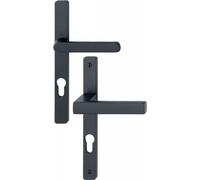 Poignées sur plaques étroites - 68 à 77 mm - EA70 - noir - Toulon HOPPE