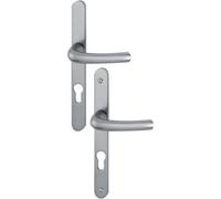 Poignées sur plaques étroites clé I - porte 58 à 62 - argent - Tokyo HOPPE