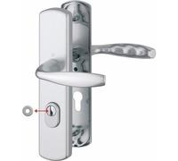 Poignées sur plaques renforcées clé I - argent - New-York HOPPE