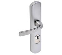 Poignées sur plaques renforcées clé I - sûreté - chromé velours - Muze VACHETTE