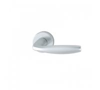 Poignées sur rosaces bec-de-cane - aluminium argent - New York HOPPE