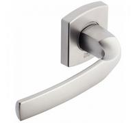 Vachette Poignée de porte ARTIS – Béquille et rosace carrée, carré 7 mm, 30–48 mm, Chrome velours