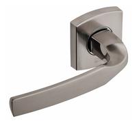Vachette Poignée de porte ARTIS – Béquille & rosace carrée solidarisées – Zamak – 30–48 mm – Platine