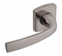 Poignées sur rosaces carrées - aluminium platine - Muze VACHETTE