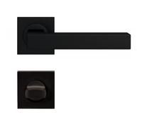 Poignées sur rosaces carrées clé I - inox noir - ER 46 Q Seattle KARCHER DESIGN