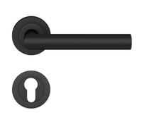 Poignées sur rosaces clé I - inox noir Cosmos - Rhodes ER28 KARCHER DESIGN