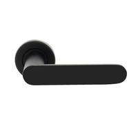 Poignées sur rosaces rondes - aluminium noir mat - Meudon CADAP