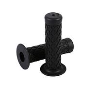 Poignées universelles de barre de poignée en caoutchouc souple Vintage de 22 mm 7/8 "pour moto Dirt Bike(Noir)