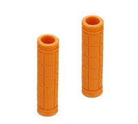 Poignées Universelles En Caoutchouc Souple Pour Guidon De Vélo,Accessoire Coloré Anti-Ald Pour Vtt - Type Orange