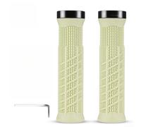 Poignées Vélo 22.2mm Antidérapantes TPR pour VTT | Matériau TPR élastique, absorption chocs supérieure, texture antidérapante, idéal longues randonnées(Beige)
