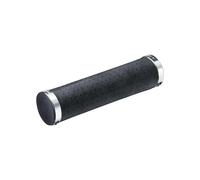 Ritchey Poignées de guidon Classic Locking – cuir synthétique noir – 130 mm – Argenté
