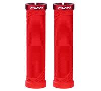 FUNN Poignées de guidon VTT Hilt — verrouillage simple, légères et ergonomiques, Ø int. 22 mm (Rouge)