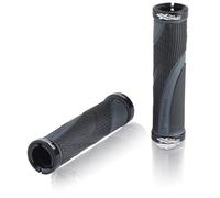 Poignées vélo grip gel 3D vissées ( Anthracite/Noir )