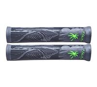 Poignées BMX Hucker Flangeless Noires Et Vertes 160Mm 120800002 Odi Vélo