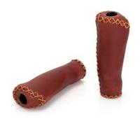 Poignées velo XLC Marron imitation cuir 1L + 1c Marron G