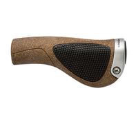 Poignées Vélos Ergon GP1 BioKork Ergonomiques Lock-On Large Noir GP1L