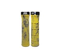 All Mountain Style Poignées VTT Berm Grip 135 mm 100 g Double densité Jaune Camo