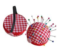 Poignet à Carreaux Rouges Coussin Aiguilles Couture Poignet Porte Aiguilles Couture Poignet Pelotes à épingles Coussin Aiguilles a Coudre Accessoires Couture pour Bricolage Couture Arti