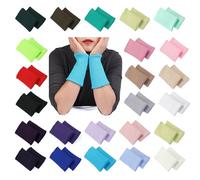 Poignet côtelé en tricot Tissu côtelé extensible Menottes sans couture,Côtes tubulaires au mètre ou par paire. Revamper le revers de la veste des vêtements, par Neotrims | Silver Grey, 1 Pair