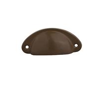 Poignet De Porte Cuisine 10 Pièces Poignée De Coquille De Tiroir Demi-Ronde Armoire À Pharmacie Rétro Quincaillerie De Meubles Vintage Marron