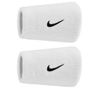 Nike Serre-poignets éponge Swoosh Classic Double Wide 2 pièces Blanc TU