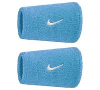 Poignet éponge polaire Nike Swoosh Classic Double Wide (x2) Bleu TU