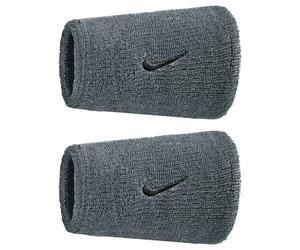 Poignet éponge polaire Nike Swoosh Classic Double Wide (x2) Gris TU