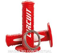 Poignets Circuit Elektra Rouge-Blanc pour Moto Pièces de Rechange Accessoires