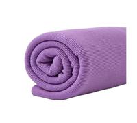 Poignets CôTeléS éLastiques Tissu tricoté en coton élastique côtelé 2x2, tissus rayés for manchettes et sweats à capuche, col, manches, manteau, pull, vêtements de bricolage, couture(17light purple)